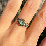 Antique Georgian Regency Gold Emerald & Diamond Ring