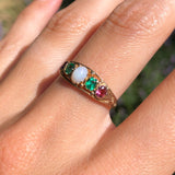 Antique Georgian 12ct Gold Opal Dress Ring