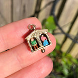 Vintage 9ct Gold Alpine Articulated Figural Charm