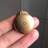 Antique Gold Plated Round Locket Pendant