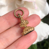 Antique Victorian 'Telle est La Vie' Ship Wax Seal Fob Charm