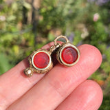 Antique Georgian Carnelian Cornucopia Fobs