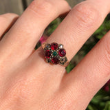 Antique Victorian 12ct Gold Red Paste Ring