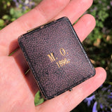 Antique Victorian Shagreen Fitted Heart Charm & Box