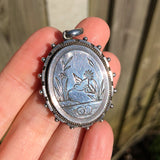 Antique Victorian Aesthetic Movement Figural Swallow Locket