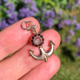 Antique 9ct Gold Anchor Miniature Locket Pendant