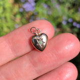 Antique Edwardian 9ct Gold Puffy Heart Gold Charm
