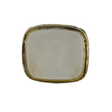 Antique Victorian Gold Cased 'A' Initial Agate Fob