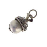 Antique Silver Acorn Paste Charm