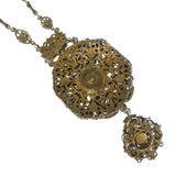 Antique Austro Hungarian Silver Opal Necklace