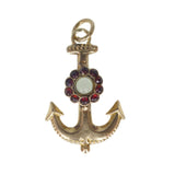Antique 9ct Gold Anchor Miniature Locket Pendant