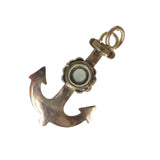 Antique 9ct Gold Anchor Miniature Locket Pendant