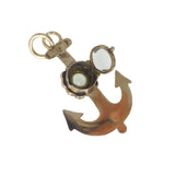 Antique 9ct Gold Anchor Miniature Locket Pendant
