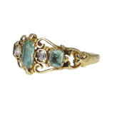 Antique Georgian Regency Gold Emerald & Diamond Ring