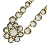 Antique Victorian Paste Floral Necklace