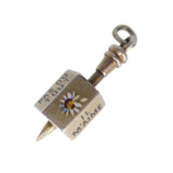 Antique French Silver 'Effeuiller la Marguerite' Spinner Pendant