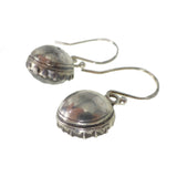 Antique Georgian Silver Paste Drop Earrings