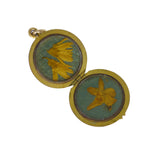 Antique Gold Plated Round Locket Pendant