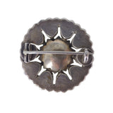 Antique Georgian Silver Black Dot Paste Pin Brooch