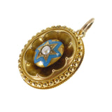 Antique Victorian 15ct Gold Starburst Pearl Locket