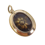 Antique Victorian 15ct Gold Starburst Pearl Locket