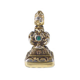 Antique Gold Cased 'May It Watch Over You' Eye Fob