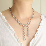 Antique Art Deco Paste Negligee Riviere Necklace
