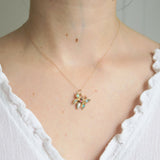 Antique Edwardian Rolled Gold Opal Butterfly Charm