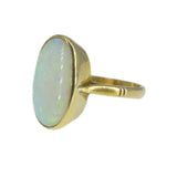 Antique 9ct Gold Opal Solitaire Ring