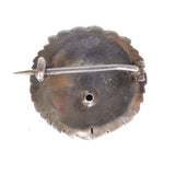 Antique Victorian Silver Paste Owl Brooch