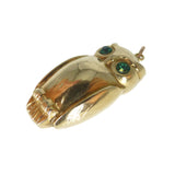 Vintage 1970s 9ct Gold Owl Charm