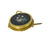 Antique Victorian 15ct Gold Pietra Dura Pendant Brooch