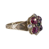 Antique Victorian 12ct Gold Red Paste Ring