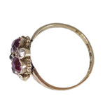 Antique Victorian 12ct Gold Red Paste Ring