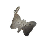Vintage English Silver Enamel Butterfly Charm