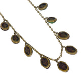 Antique Egyptian Revival Scarab Drop Necklace