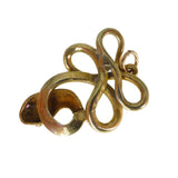 Antique Edwardian Gold Plated Snake Pendant
