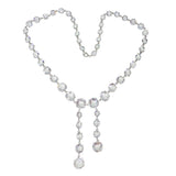 Antique Art Deco Paste Negligee Riviere Necklace