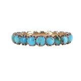 Antique Georgian Gold Turquoise Eternity Ring