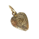 Antique Georgian Gold Filled Woven Hair Mourning Charm
