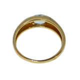 Antique French 18ct Gold Topaz Solitaire Ring