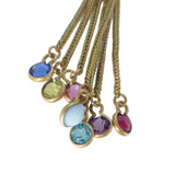 Antique Art Deco Rainbow Glass Albertina Tassel Charm