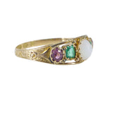 Antique Georgian 12ct Gold Opal Dress Ring