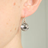 Antique Georgian Silver Paste Drop Earrings