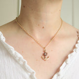 Antique 9ct Gold Anchor Miniature Locket Pendant