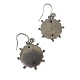 Antique Victorian Silver Engraved Earrings