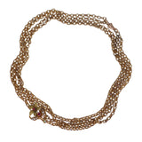 Antique Art Nouveau Gold Filled Slider Chain Necklace