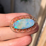 Vintage 9ct Gold Opal Triplet Brooch