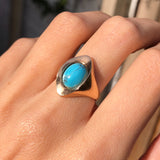 Vintage 9ct Gold Turquoise Ring