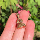 Antique Victorian Carnelian 'Forget Me Not' Fob Charm